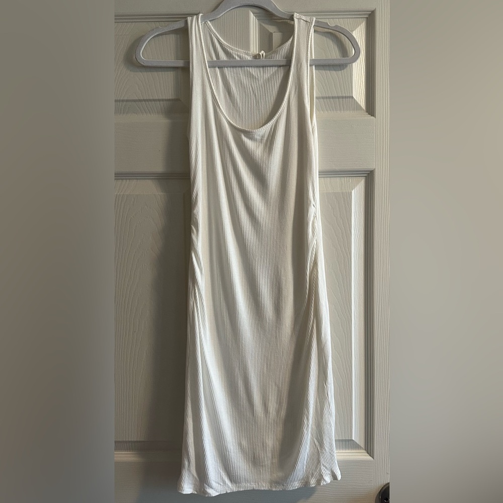 Pinkblush Ivory Ribbed Maternity Dress